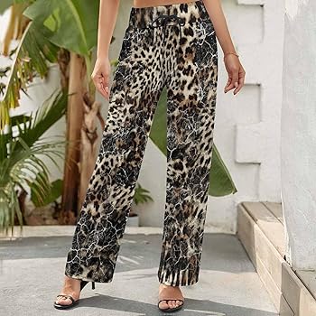 パンツ LEOPARD PRINT WIDE STRAIGHT PANTS LEOPARD PRINT WIDE STRAIGHT PANTS